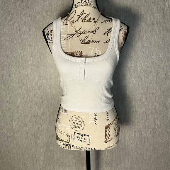 Free People White Tank Top Size XS/S - Picture 1 of 7